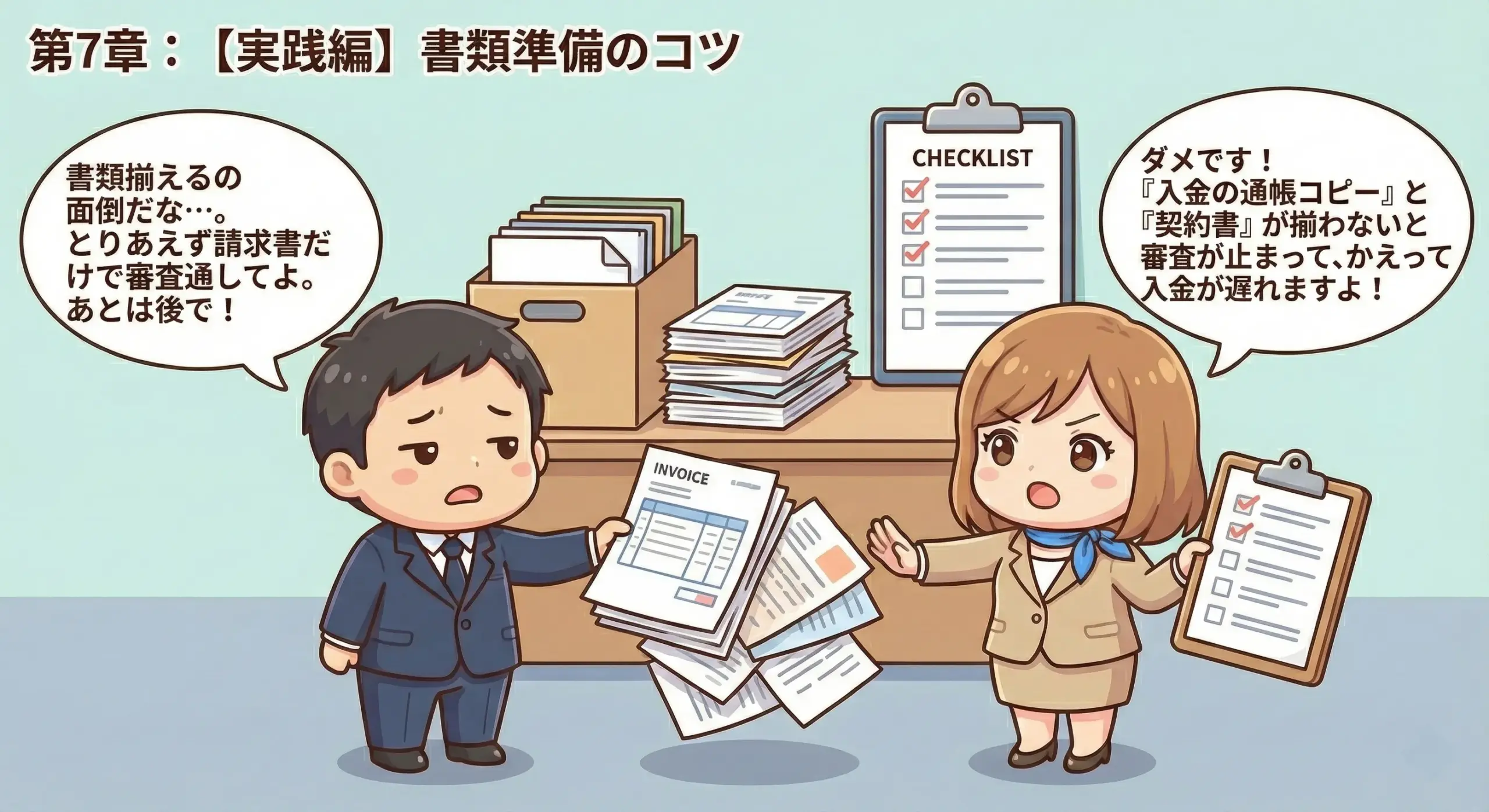 オンライン完結型の手続きで書類不備を防ぐため、通帳や請求書の撮影方法を確認する担当者